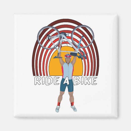 Ride a Bike Magneet (Voorkant)