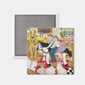 Ride-a-Cock-Horse Magneet (Voorkant / Achterkant)