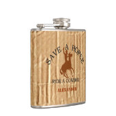 Ride A Cowboy- Heupfles (Rechts)