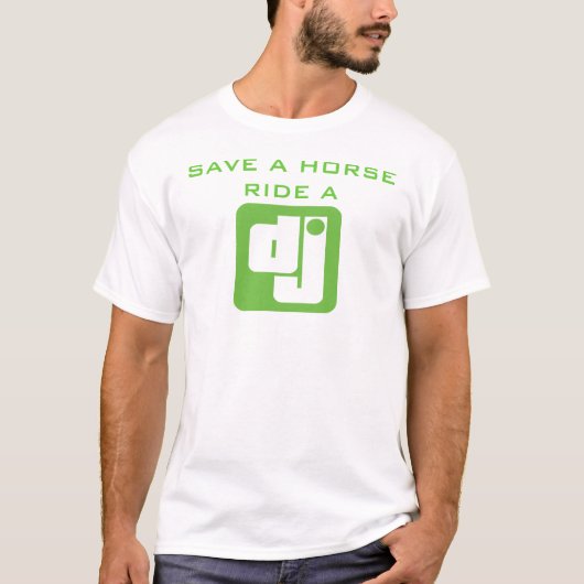 Ride a DJ t-shirt (Voorkant)