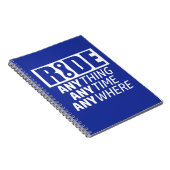 Ride, alles, altijd, overal notitieboek (Rechterzijde)
