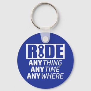 Ride, alles, altijd, overal sleutelhanger