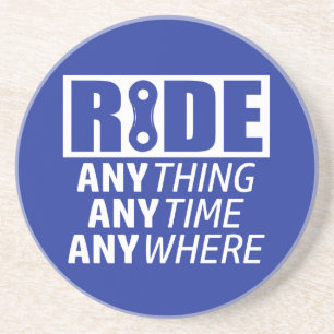 Ride, alles, altijd, overal zandsteen onderzetter