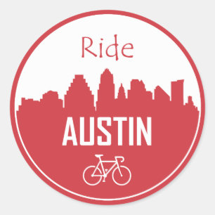 Ride Austin Ronde Sticker