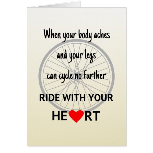 Ride avec votre motivation cardiaque (Devant)