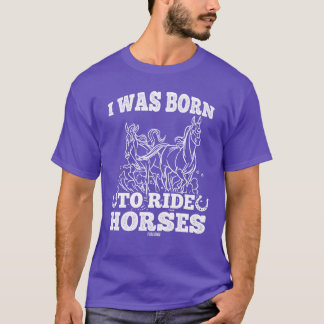 Ride Baby Girl Boy Paard Familie T-shirt