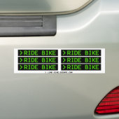 > RIDE BIKE BUMPERSTICKER (Op auto)