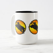 Ride Bronc Tweekleurige Koffiemok (Voorkant links)