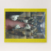 Ride de hondentrein legpuzzel (Horizontaal)