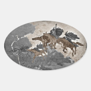 Ride de Valkyries Ovale Sticker