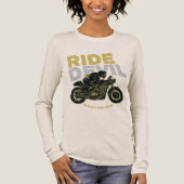 Ride Devil Motorcycle Graphic T-shirt met lange mo (Voorkant)