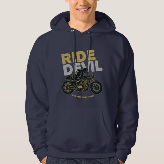 ← Ride Devil: snel bewegen, sneller denken!  Hoodie (Voorkant)