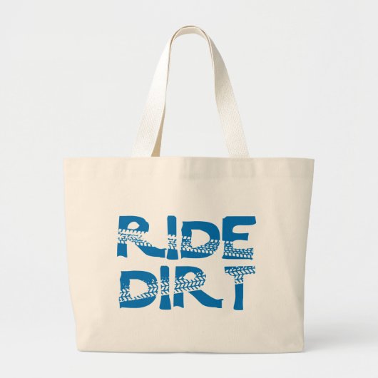 Ride Dirt Grote Tote Bag (Voorkant)