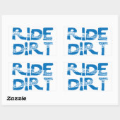 Ride Dirt Rechthoekige Sticker (Vel)