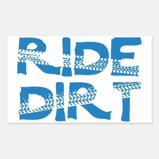 Ride Dirt Rechthoekige Sticker (Voorkant)