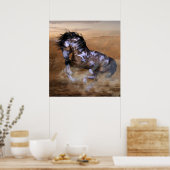 Ride een Gepilde Pony Poster (Keuken)