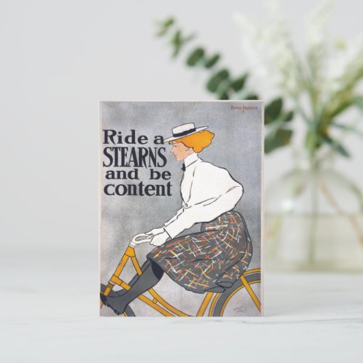 Ride een STEARNS & ben inhoud Poster van de Cyclu Briefkaart (Staand voorkant)