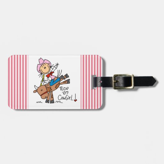 Ride Em Cowgirl T-shirts en cadeautjes Bagagelabel (Voorkant horizontaal)