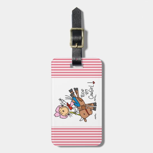 Ride Em Cowgirl T-shirts en cadeautjes Bagagelabel (Voorkant verticaal)