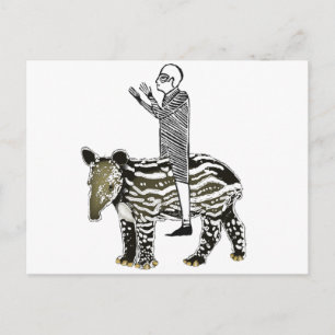 Ride em' tapir briefkaart