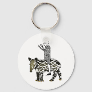 Ride em' tapir sleutelhanger