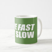 Ride Fast Eat Slow Koffiemok (Voorkant rechts)