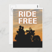 Ride Free Briefkaart (Voorkant / Achterkant)