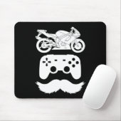 Ride.Game.Dad White Graphic (B) Muismat (Met muis)