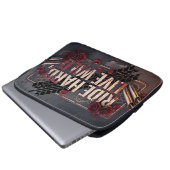 ride hard live wild laptop sleeve (Voorkant onderkant)