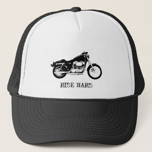 RIDE HARD Motorcycle-vrachtwagenhoed Trucker Pet (Voorkant)