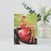 Ride in Park Pin Up Briefkaart (Staand voorkant)