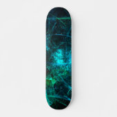 Ride in Style : Green Abstrait Skateboard (Devant)