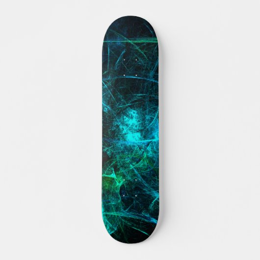 Ride in Style : Green Abstrait Skateboard (Devant)