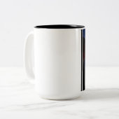 Ride Into Eternity Tweekleurige Koffiemok (Voorkant links)