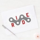 Ride (Keten) Ovale Sticker (Envelop)