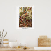 Ride Kunos van Falkenstein door Moritz von Schwind Poster (Keuken)