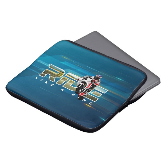 Ride Like a King | Housse pour ordinateur portable (Devant haut)