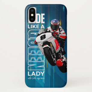 Ride Like a Queen   iPhone X hoesje