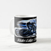 Ride like the Wind - Cyclist's Drink Mok (Voorkant links)