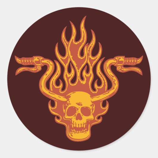 Ride Minded -1a Ronde Sticker (Voorkant)