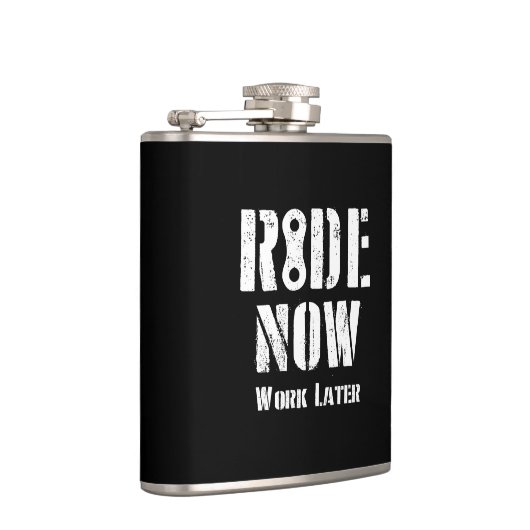 Ride nu het Werk later Heupfles (Rechts)