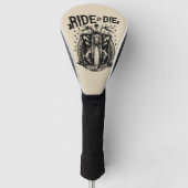 Ride- of Die-motorfietsen Golfheadcover (Voorkant)
