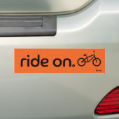 Ride On™ BMX Bumpersticker (Op auto)