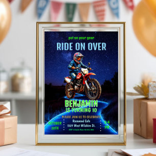 Ride on Over - Motorcross/Motorfiets Thema Verjaar Kaart