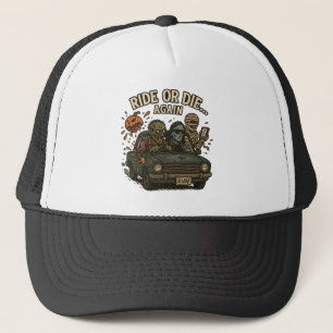 Ride Or Die Again Onverzadigbare Halloween-auto Trucker Pet