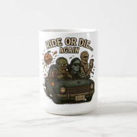 Ride Or Die Again Zombie Crew Retro Auto Halloween