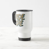 Ride Or Die Skater Skeleton -Skateboarding Graphic Reisbeker (Voorkant links)
