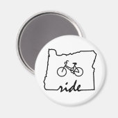 Ride Oregon (fietsen) Magneet (Voorkant / Achterkant)