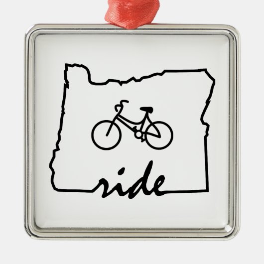 Ride Oregon (fietsen) Metalen Ornament (Voorkant)