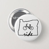 Ride Oregon (fietsen) Ronde Button 5,7 Cm (Voorkant /achterkant)